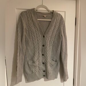 Gray Cable Knit Gap Women's Sweater